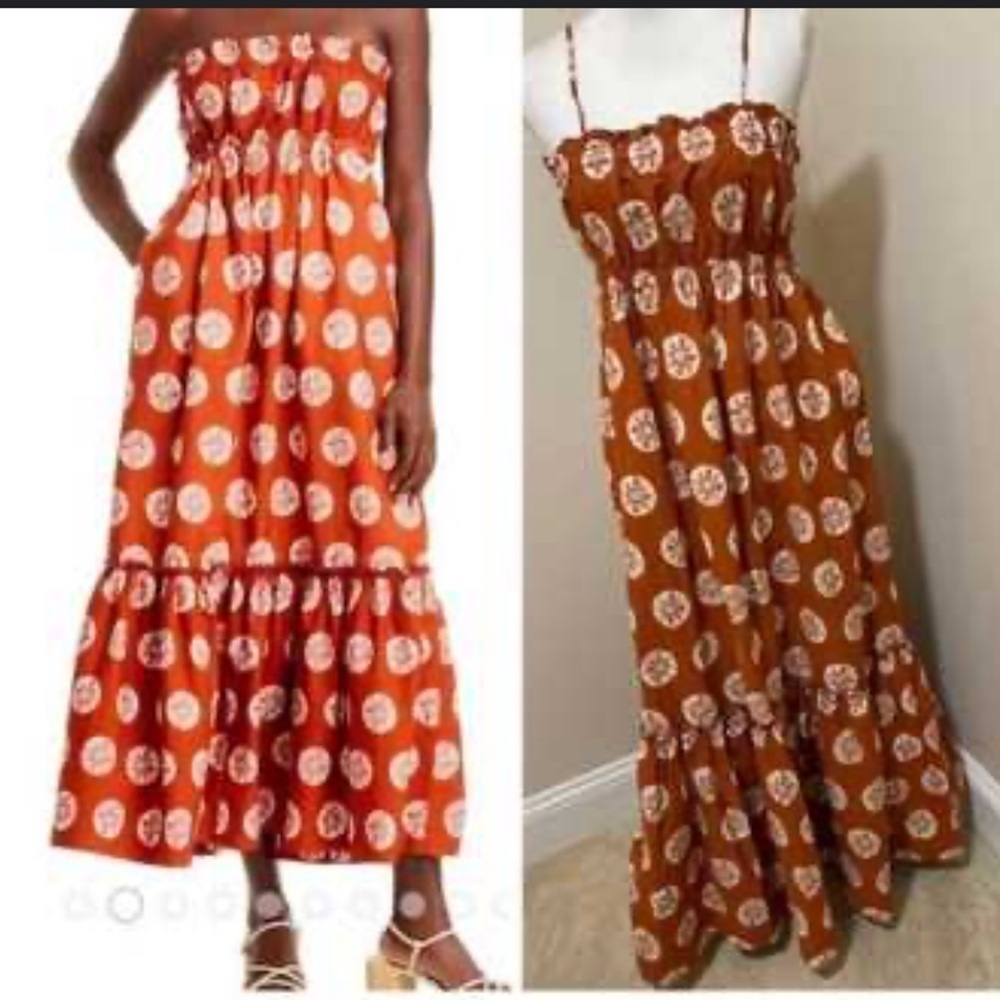 New! Free People Leanna Sun Detail Maxi Dress ✨☀️ Large NWT! - Picture 7 of 15